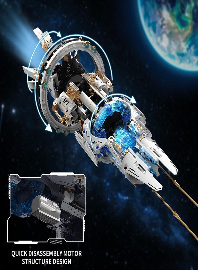 BNG Spaceship Building Set for Adults, Space Building Blocks, Space Station Block Kit, Home or Office Decor, Spaceship Toy Creative Gift for Teens Boys 8-14 - Image 4